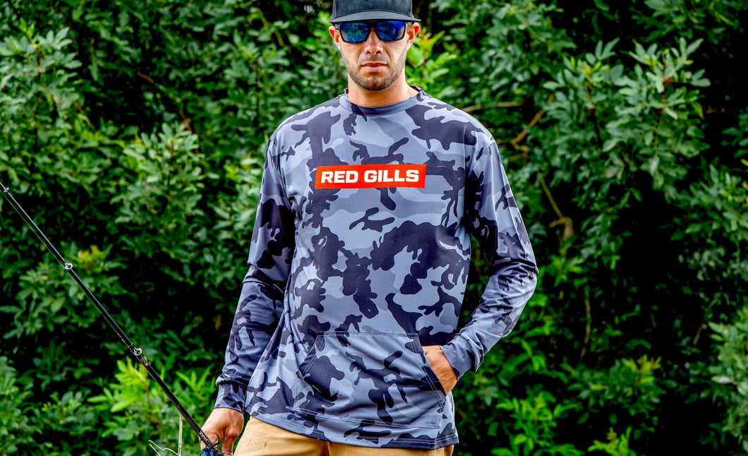 Performance fishing shirt RED GILLS